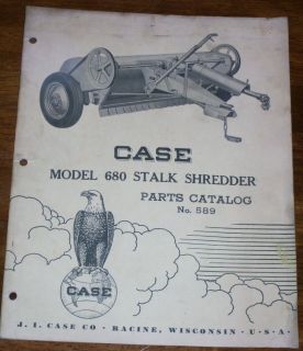 case model 680 stalk shredder parts catalog 589  10 00 buy 