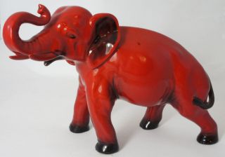 Royal Doulton Flambe Elephant Trunk in Salute HN891A Lovely Item