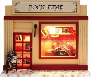   Dollhouse Miniatures ROCK TIME Store Handwork Musical instrument kits