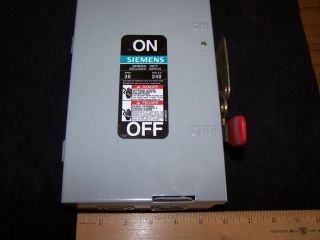 siemens 30 amp 240 volts enclosed disconnect switch c81 time