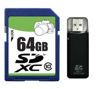   Pro 64GB 64G SDXC SDHC SD Memory Card Class 10 Class10 C10 + R3 Reader