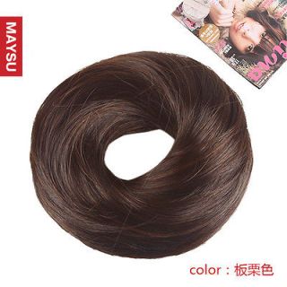 New Hair Bun Ring Donut Shaper Hair Styler Wigs Maker PT016 Chestnut 