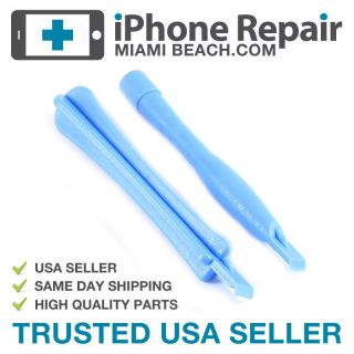 2x opening plastic pry tools for apple iphone 4 3gs