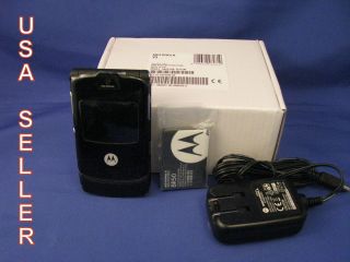   New Motorola RAZR V3   Black (Unlocked) Cellular Phone All OEM