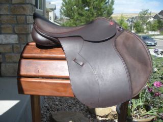 new thornhill spring jump saddle 17 inch seat 34 cm