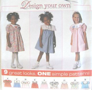 toddler dress pattern 7486 easy new design own yokes more