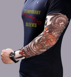 New Temporary Fake Tattoo Sleeve Stretchy Arm Stocking TS35