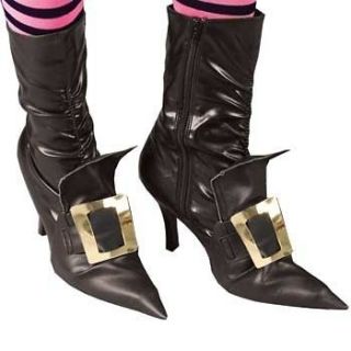 Halloween Witch Shoe Covers for your Fancy Dress Costume   Gold