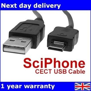   USB 2.0 Data Sync Cable for CECT SciPhone i9+++ i9+ i68+ Mobile Phone