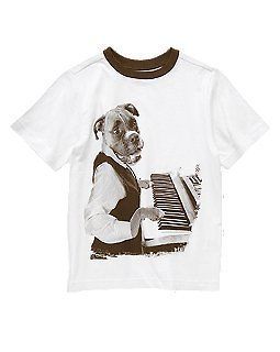 nwt crazy 8 bulldog piano player shirt m 7 8