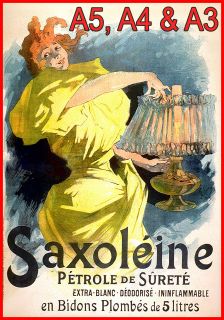 SAXOLEINE Lamp Oil VINTAGE SHABBY CHIC FRENCH ADVERTISING METAL WALL 