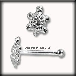 tiny silver turtle nose stud studs rings body jewelry time