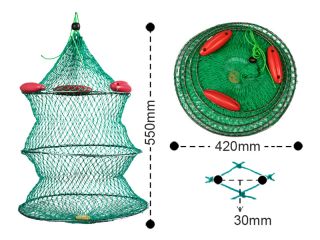fish basket foldable crab trap hoop net from china time