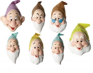 new disney snow white dwarves dwarfs fancy dress costume masks