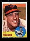 1963 topps 543 russ snyder orioles exmint oc 25814 expedited