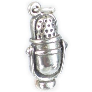 Microphone sterling silver charm .925 x 1 Microphones Charms SSLP2708