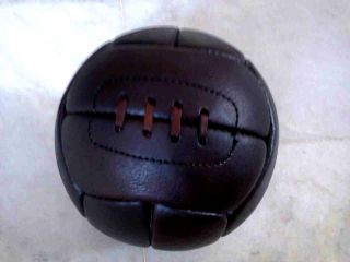 WC 1966 Style VINTAGE Genuine LEATHER Soccer Ball, 12 Panels, Size 3.