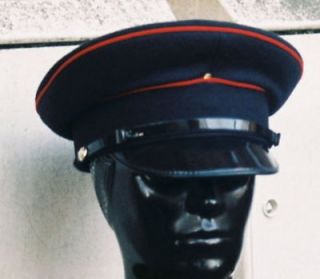 PEAKED CAP/HAT RE 57 M Military Chauffeur ARMY VISOR Fancy Dress goth 