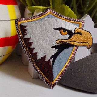 New Embroidered Iron/Sew on Patches American Eagle Head Appliques