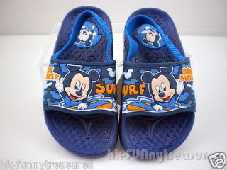 Disney Mickey Mouse children house shoe, PVC beach Slippers, Navy Blue 