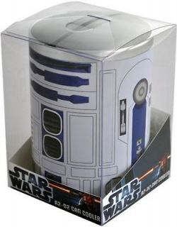 STAR WARS   R2 D2 Metal Can Cooler / Stubby Holder (Ikon) #NEW