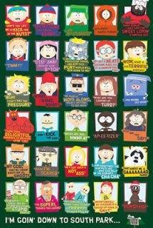 south park cast quotes large size poster new from united