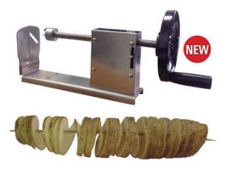   SPIRAL CURLY FRY POTATO CUTTER STAINLESS STEEL PORTABLE SPC 528