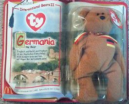 Ty Beanie Baby International Bears II Germania Bear from McDonalds