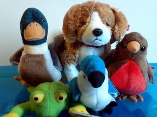 Lot of 5 Retired TY Beanie Babies with Tags Jake Smoochy Side Kick 