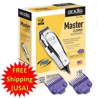 Andis 90th Master Clipper 01557 + Nano Silver Magnetic Guide Combs 