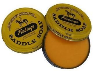 Fiebings Saddle Soap Leather Cleaner Conditioner 3.5oz Yellow