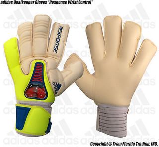 adidas Goalkeeper Gloves Response Wrist Control (11)Cream x Yellow x 