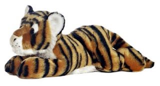 12 Aurora Plush Bengal Tiger Cat Indira Flopsie Stuffed Animal 