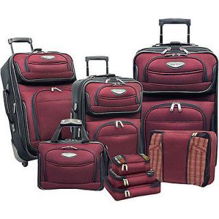 traveler s choice amsterdam 8 piece luggage set time left
