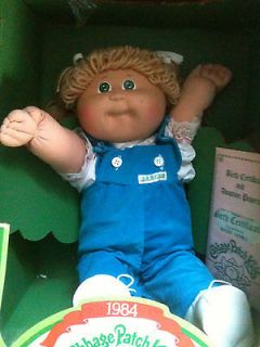   Vintage 1984 Cabbage Patch Doll Roxie Leora Green Eyes Xavier Roberts
