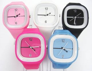   Jelly Candy Silicone wrist Watch Lot Mix Wholesale Clock NEW #401