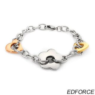 edforce stainless steel heart bracelet weight 27 0g one day