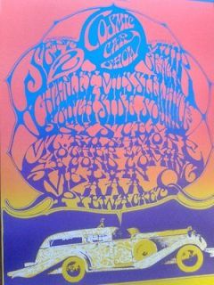 Cosmic Car Show by Stanley Mouse, erprint, 1970 psychedelic rolls 