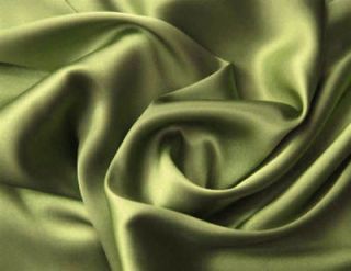 Newly listed Silk~Y Satin Charmeuse Fitted Sheet Set King Sage/Green