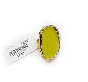 crew yellow glazed golden ring from china time left