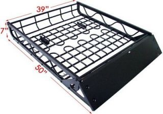 Newly listed Black Aluminum Universal Roof Basket Cargo Carrier Rack 