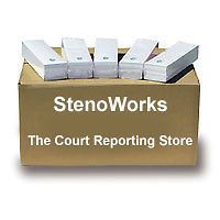 stenograph steno pad paper 1 case 50 non recycled pads
