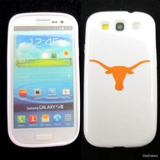 texas longhorns rubber skin case cover for samsung galaxy s