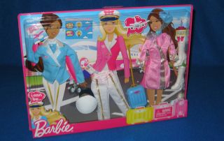 barbie i can be fashion packs flight attendant aviator new