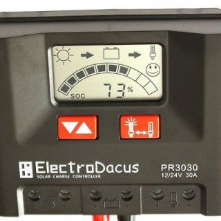 30A Solar controller with LCD PR3030 12V 24V autodetect Steca PWM 