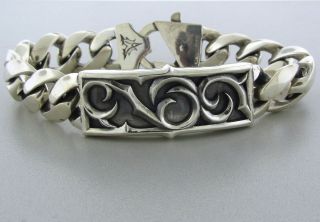 estate stephen webster sterling silver mens bracelet 