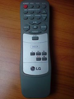   remote control unit for LG home audio tabletop stereo systems, deck