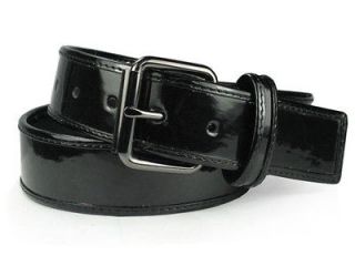 ladies trimmed patent leather high waist fashion belt