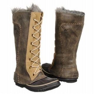 New Womens Sorel Cate the Great Pac Boots Curry/Biscotti Waterproof 