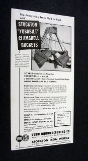 stockton yurabilt power arm clamshell bucket  8